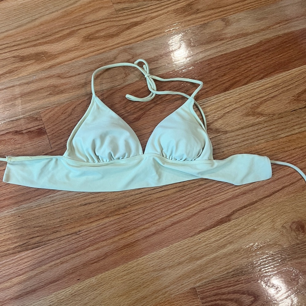 pale yellow forever 21 bikini top